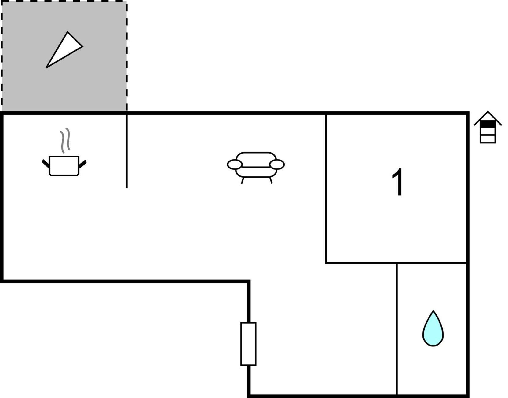 1 Bedroom Cozy Apartment In Bibinje Kültér fotó